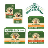James Wellbeloved Grain Free Wet Cat Food – Adult, Kitten & Senior Pouches