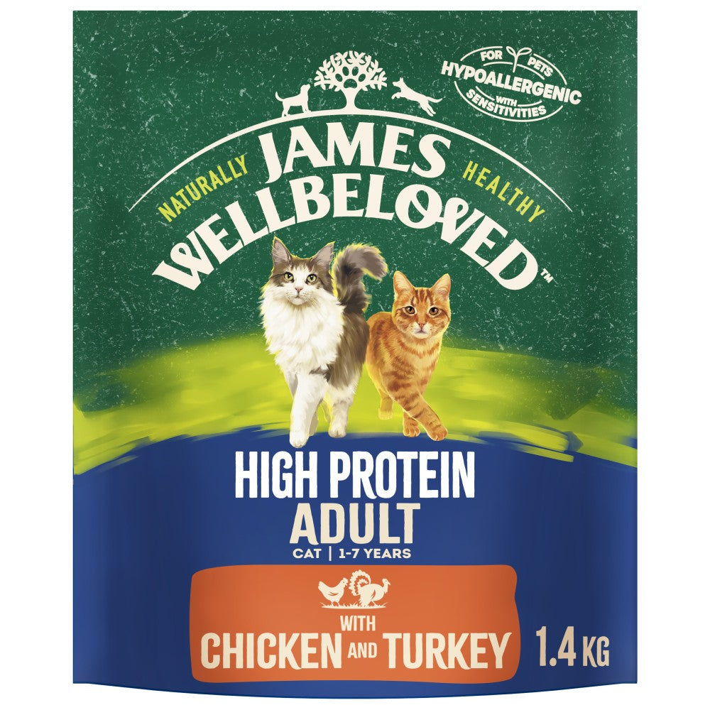 James Wellbeloved Dry Cat Food – Adult Natural Recipes
