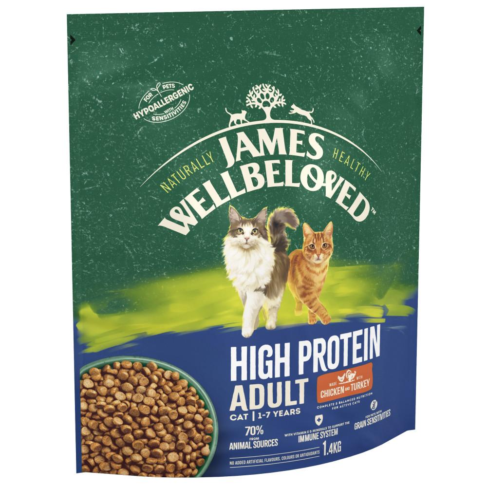 James Wellbeloved Adult Cat High Protein Chicken & Turkey - 1.4kg