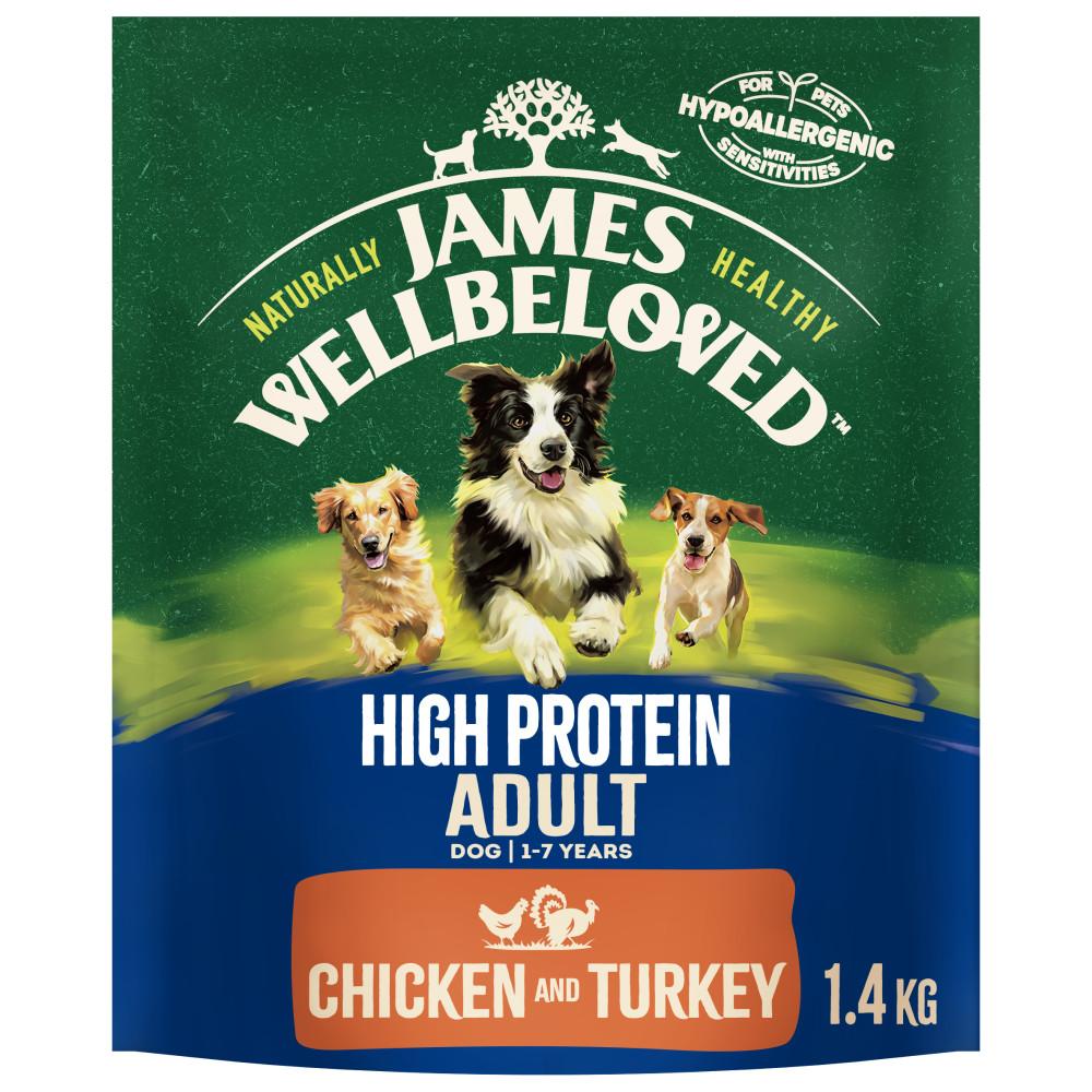 James Wellbeloved Adult Dog High Protein Chicken & Turkey - 1.4kg