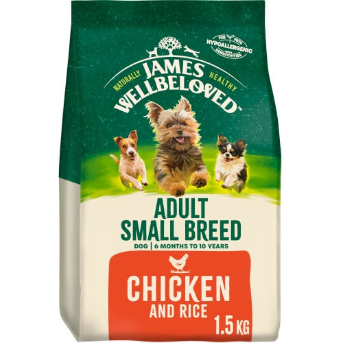 James Wellbeloved Dog Adult Small Breed Chicken & Rice - 1.5kg