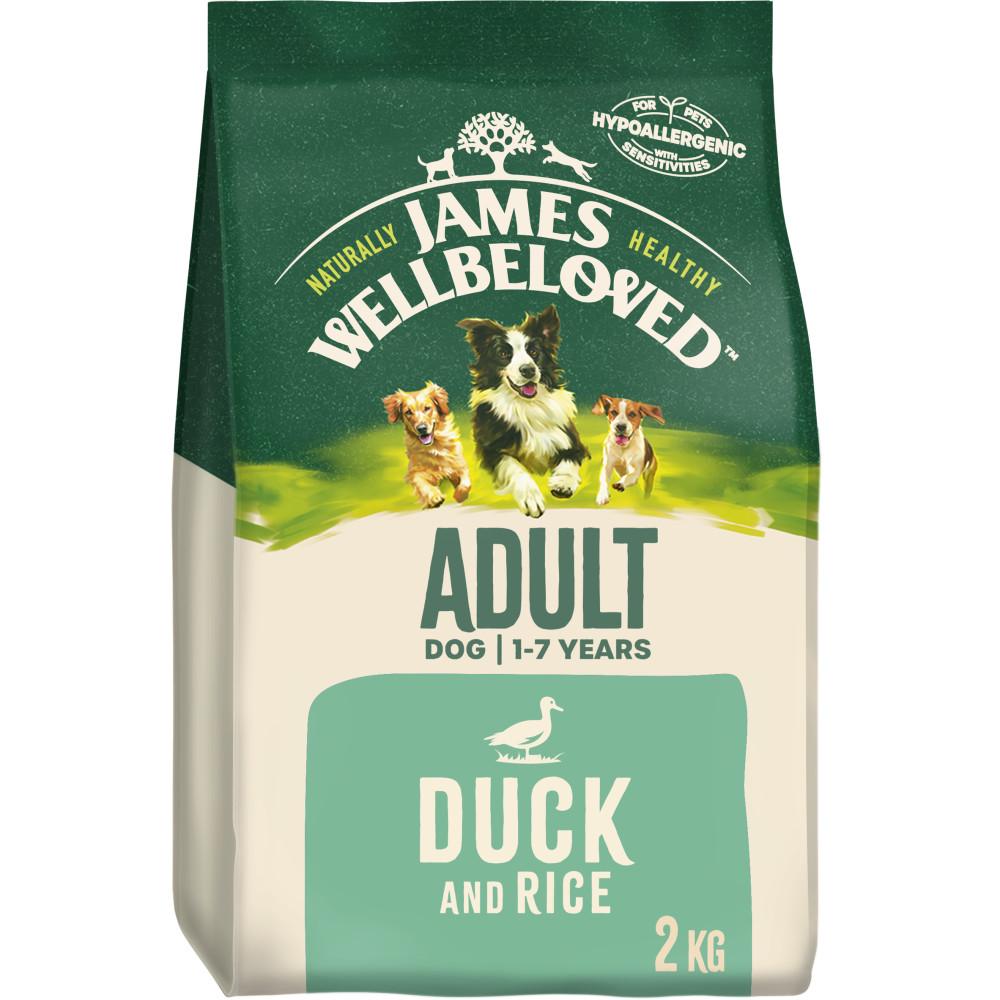 James Wellbeloved Duck & Rice Adult Dry Dog Food - 2kg