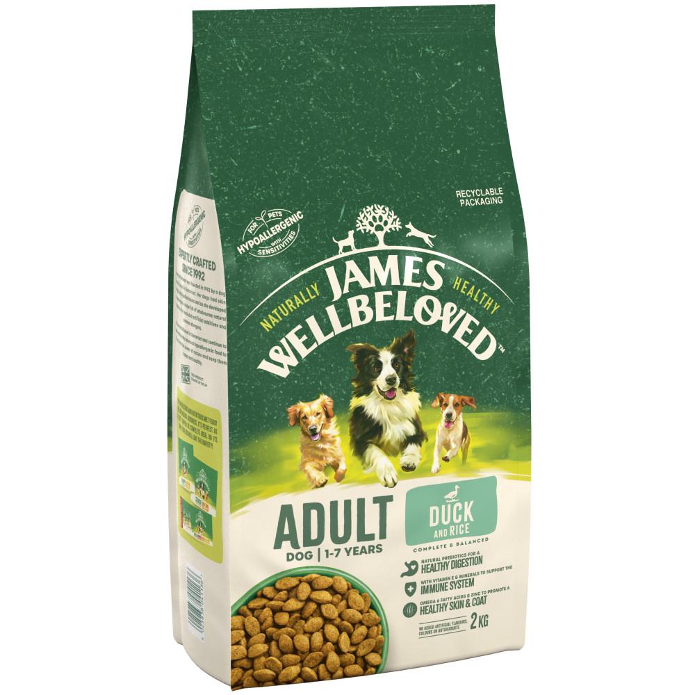 James Wellbeloved Duck & Rice Adult Dry Dog Food - 2kg