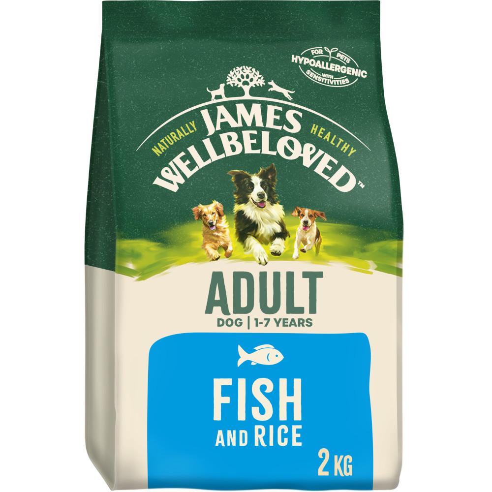 James Wellbeloved Fish & Rice Adult Dry Dog Food - 2kg