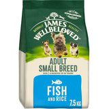 James Wellbeloved Fish & Rice Adult Small Breed Dry Dog Food 7.5kg