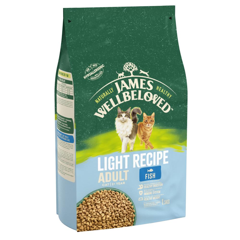 James Wellbeloved Fish & Rice Light Dry Cat Food - 1.5kg