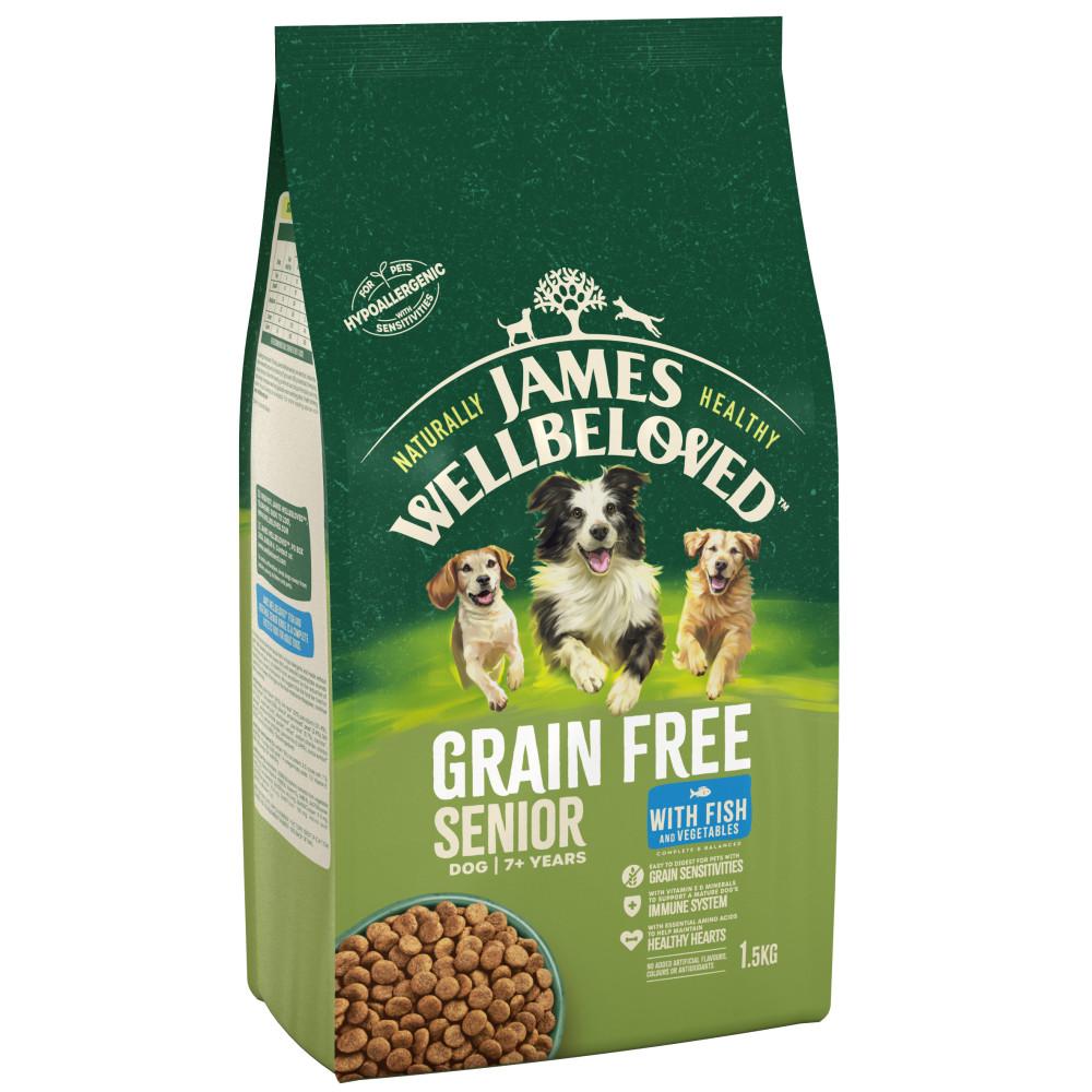 James Wellbeloved Fish Grain Free Senior Dry Dog Food - 1.5kg