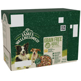 James Wellbeloved Grain Free Adult Dog Food Pouches Lamb & Chicken in Gravy - 12 x 90g