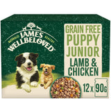 James Wellbeloved Grain Free Puppy Dog Food Pouches Lamb & Chicken in Gravy - 12x90g