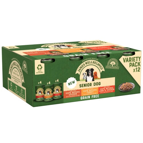 James Wellbeloved Grain Free Senior in Loaf Can - 12x400g