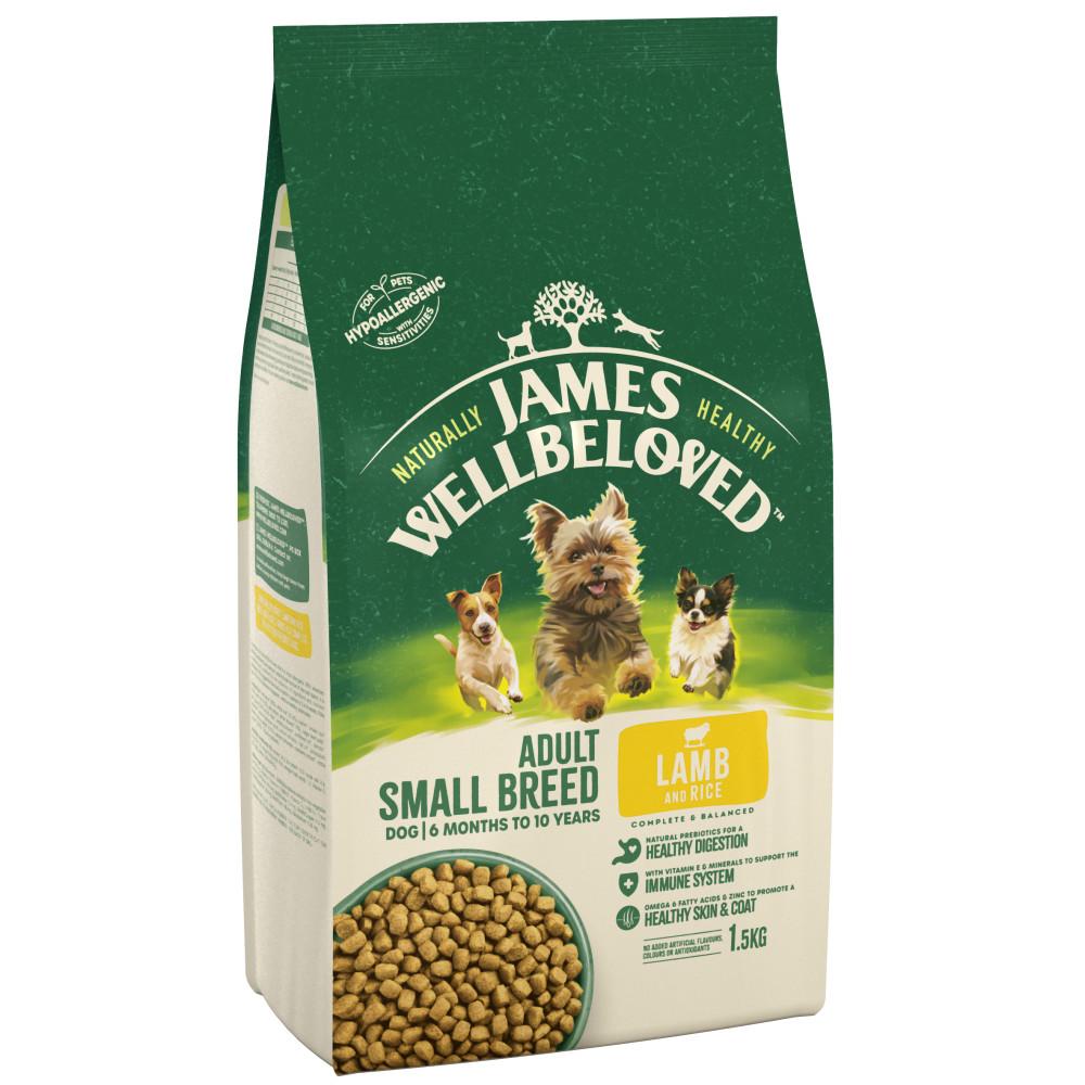 James Wellbeloved Lamb & Rice Adult Small Breed Dry Dog Food - 1.5kg
