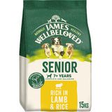 James Wellbeloved Lamb & Rice Senior Dry Dog Food - 15kg