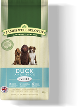 James Wellbeloved Duck & Rice Junior Dry Dog Food - 2kg