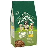 James Wellbeloved Grain Free Senior Complete Dry Dog Food with Lamb & Veg - 1.5kg