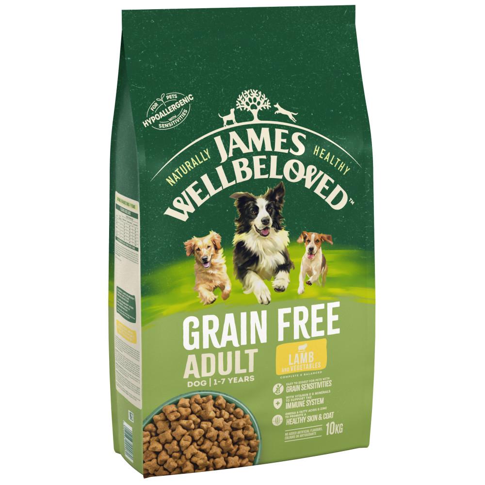 James Wellbeloved Lamb & Vegetable Adult Dry Dog Food - 10kg
