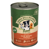 James Wellbeloved Puppy Chicken, Rice and Vegetable in Loaf Wet Dog Food Cans - 12 x 400g