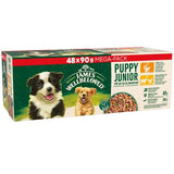 James Wellbeloved Puppy Wet Dog Food Pouches  in Gravy Variety Pack  - 48 x 90g