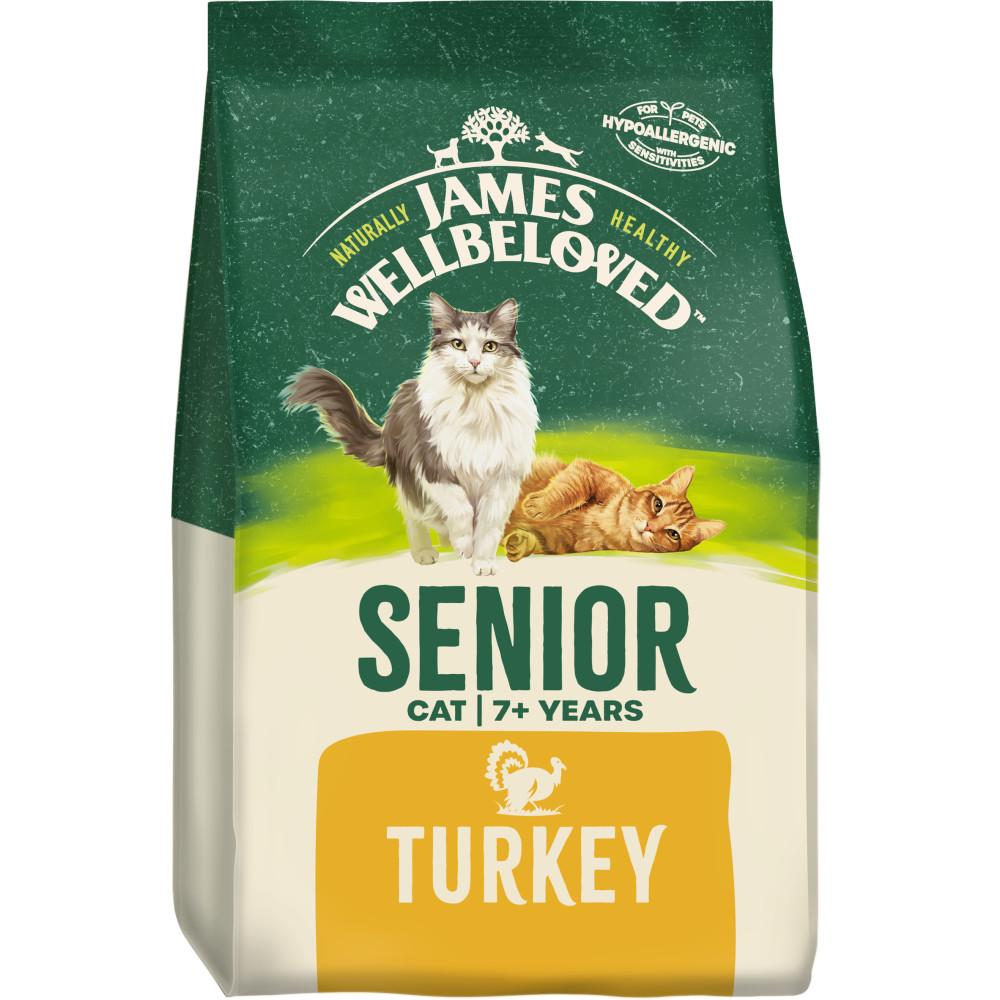 James Wellbeloved Senior Complete Dry Cat Food Turkey - 10kg