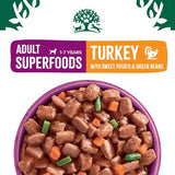 James Wellbeloved Superfoods Adult Wet Dog Food Turkey Gravy Pouch - 12 x 90g