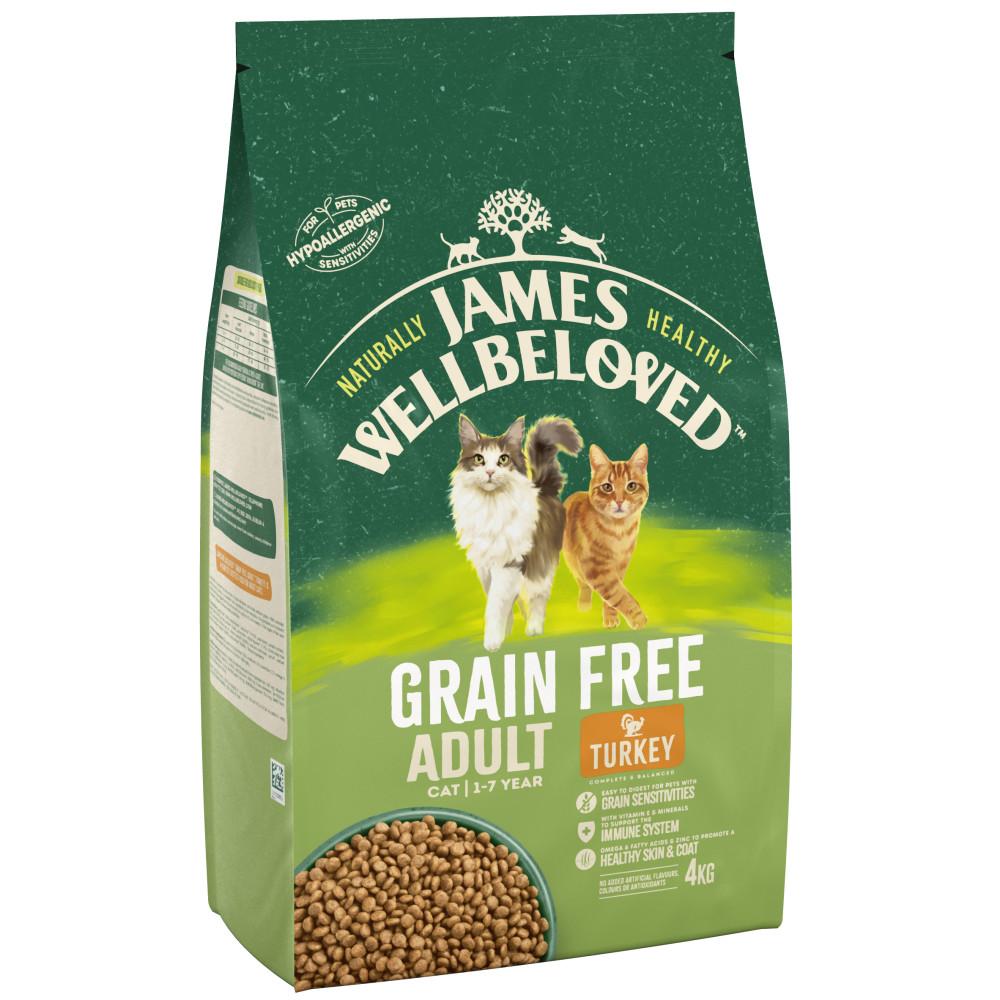 James Wellbeloved Turkey Grain Free Dry Cat Food - 4kg