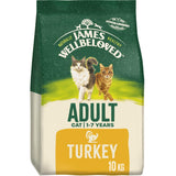 James Wellbeloved Turkey & Rice Adult Dry Cat Food - 10kg