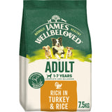 James Wellbeloved Turkey & Rice Adult Dry Dog Food - 7.5kg