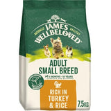James Wellbeloved Turkey & Rice Adult Small Breed Dry Dog Food - 7.5kg