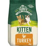 James Wellbeloved Kitten Complete Dry Cat Food Biscuits Turkey - 4kg