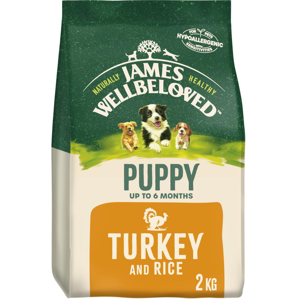 James Wellbeloved Turkey & Rice Puppy Dry Dog Food - 2kg