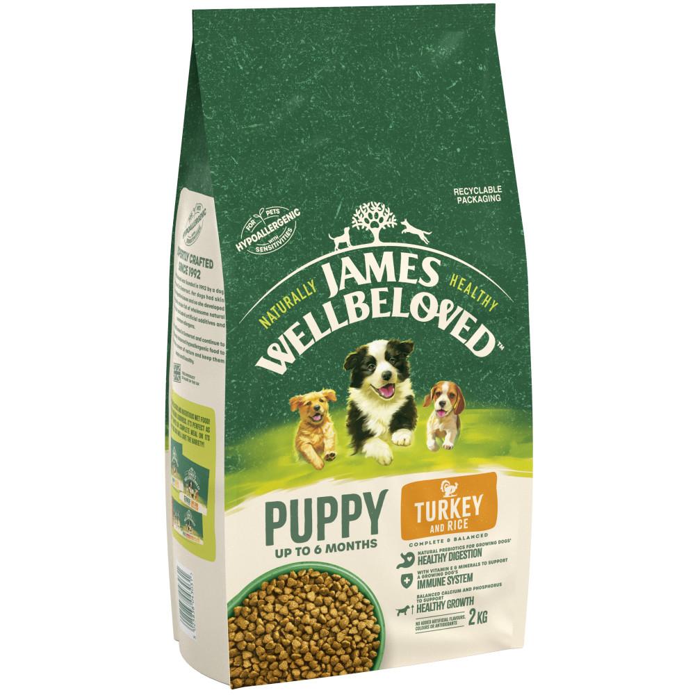 James Wellbeloved Turkey & Rice Puppy Dry Dog Food - 2kg