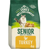 James Wellbeloved Turkey & Rice Senior Dry Cat Food - 4kg