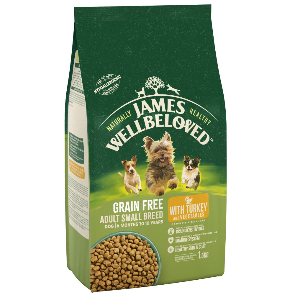 James Wellbeloved Turkey & Veg Adult Small Grain Free -1.5kg