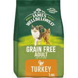 James Wellbeloved Turkey & Vegetable Adult Dry Cat Food - 1.5kg