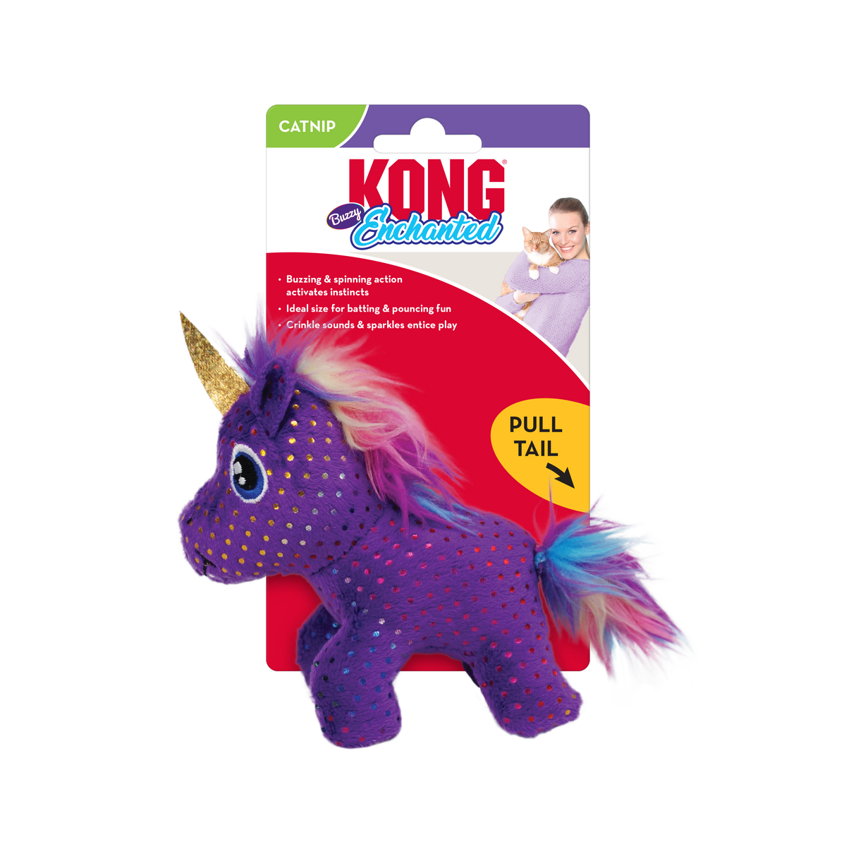 KONG Enchanted Buzzy Unicorn