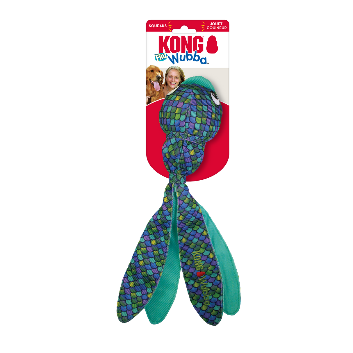 KONG Wubba Finz Blue Large