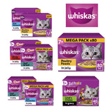 WHISKAS Wet Cat Food Pouches – Jelly & Gravy Selection