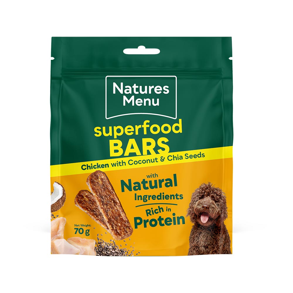 Natures Menu Chicken Superfood Snacks Dog Treats - 70g