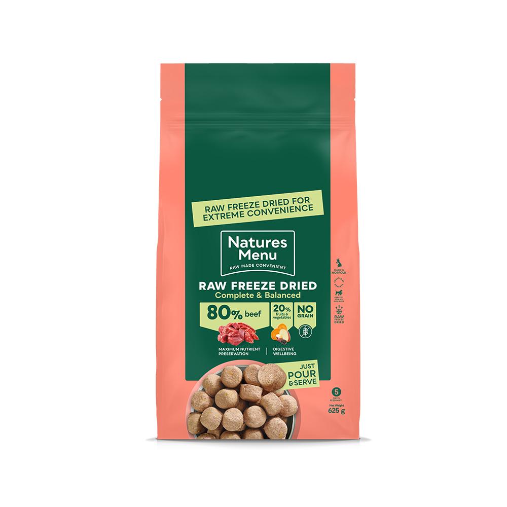 Natures Menu Complete Freeze Dried Beef Dog Food - 625g