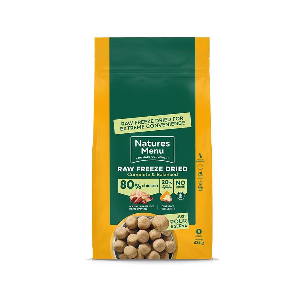 Natures Menu Complete Freeze Dried Chicken Dog Food - 625g