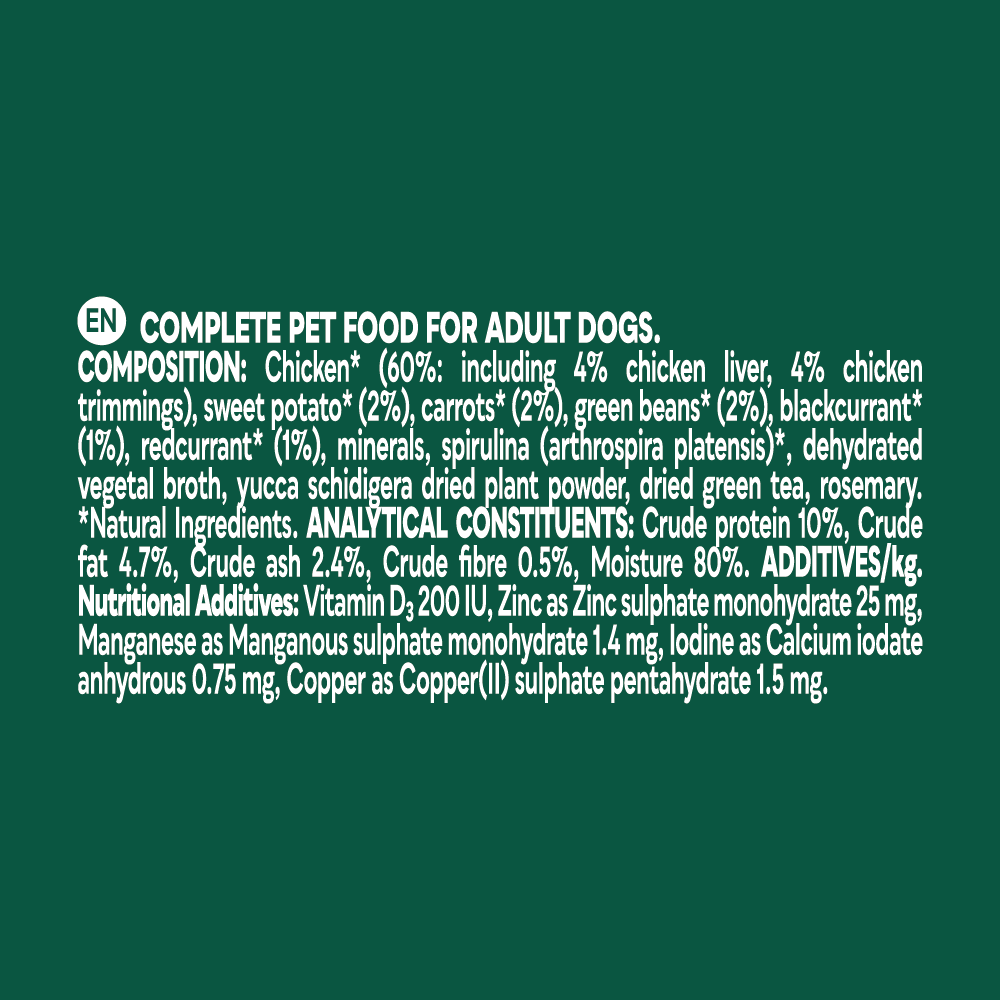 Natures Menu Country Hunter Chicken with Superfoods Wet Dog Food Pouches - 6 x 150g