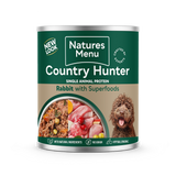 Natures Menu Country Hunter Meals Rabbit & Cranberry Wet Dog Food Cans - 6 x 600g