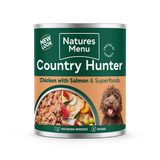 Natures Menu Country Hunter Meals Salmon & Chicken with Rasberry Wet Dog Food Cans - 6 x 600g