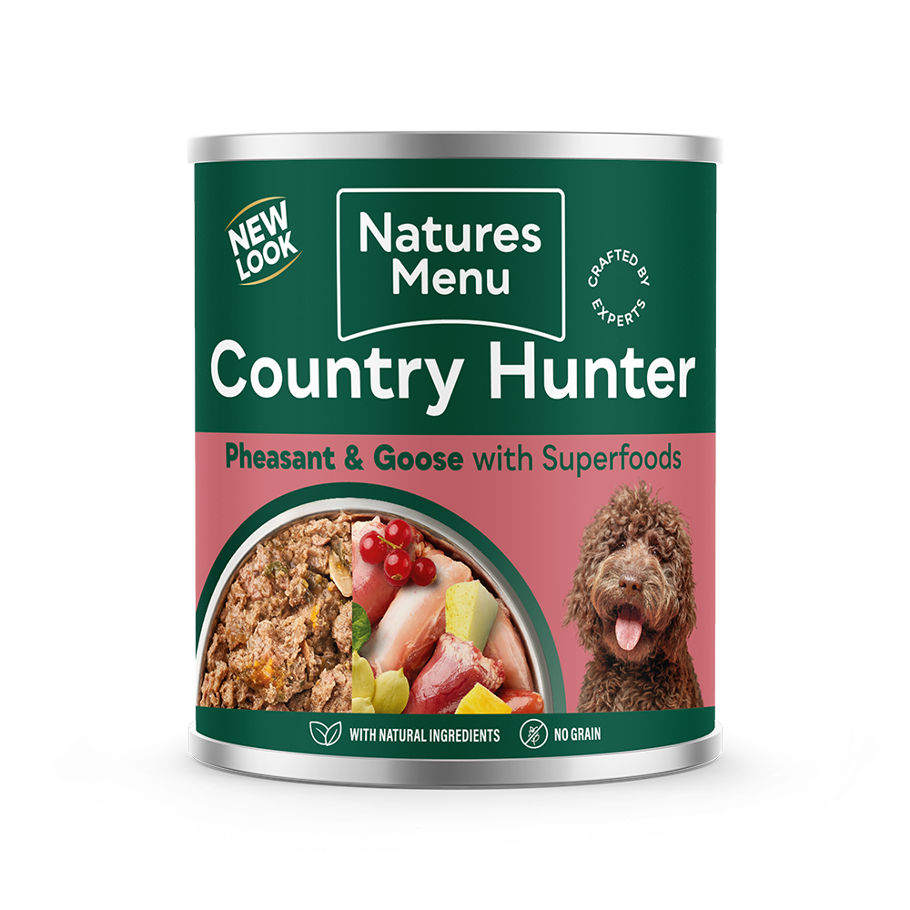Natures Menu Country Hunter Meals Pheasant & Goose Wet Dog Food Cans - 6 x 600g