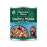 Natures Menu Country Hunter Meals Wild Boar Wet Dog Food Cans - 6 x 600g