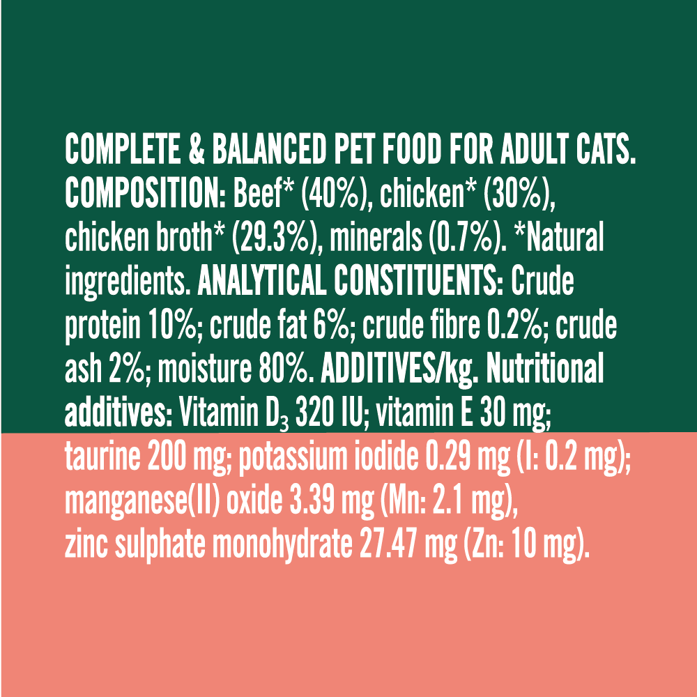Natures Menu Especially for Cats Beef & Chicken Wet Cat Food Cans - 18 x 85g