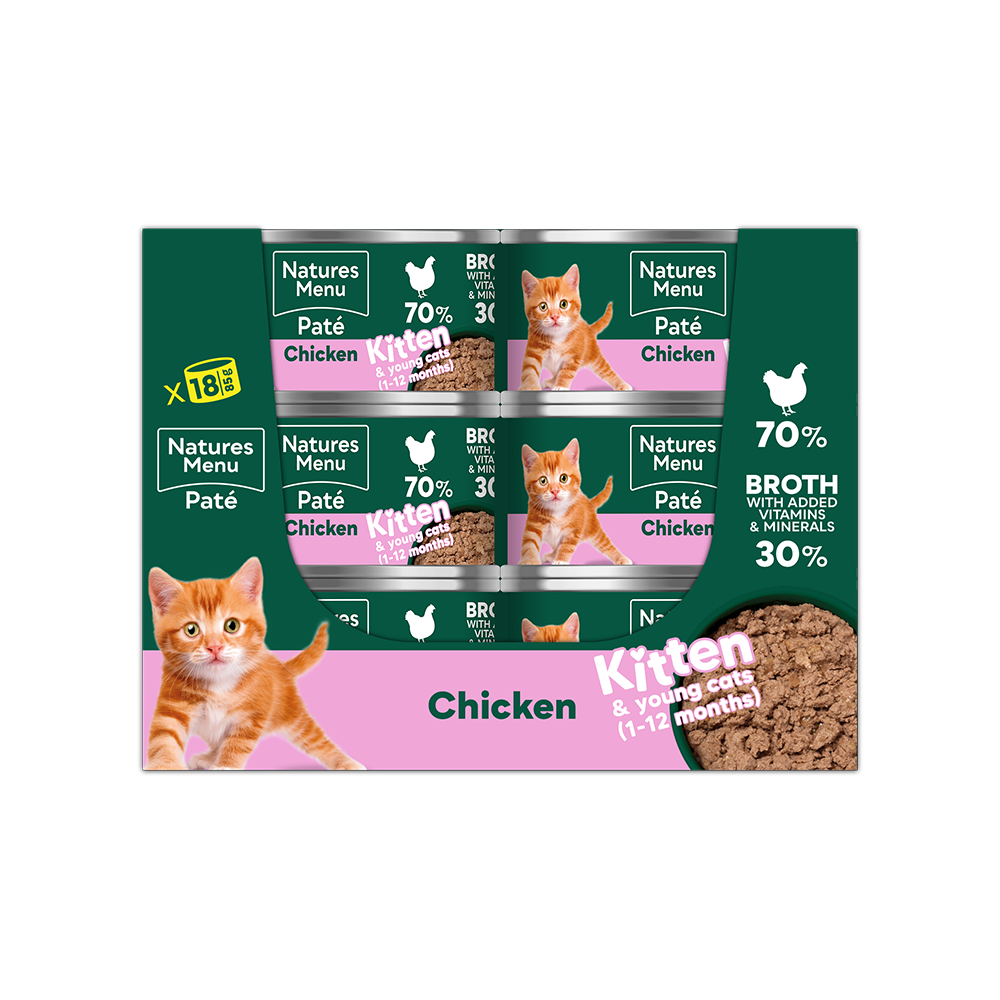 Natures Menu Especially for Cats Kitten Chicken Wet Cat Food Cans - 18 x 85g