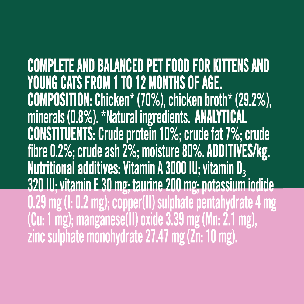 Natures Menu Especially for Cats Kitten Chicken Wet Cat Food Cans - 18 x 85g