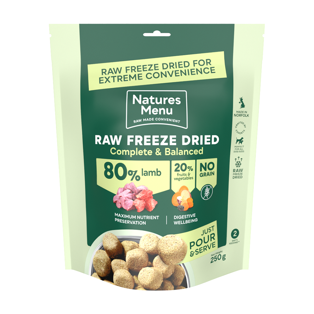 Natures Menu Freeze-Dried 80/20 Lamb Dog Food - 250g