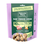 Natures Menu Freeze-Dried 80/20 Turkey Dog Food - 120g