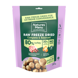 Natures Menu Freeze-Dried 80/20 Turkey Dog Food - 250g